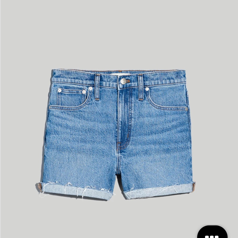 Madewell Blue Jean Shorts Cutoff